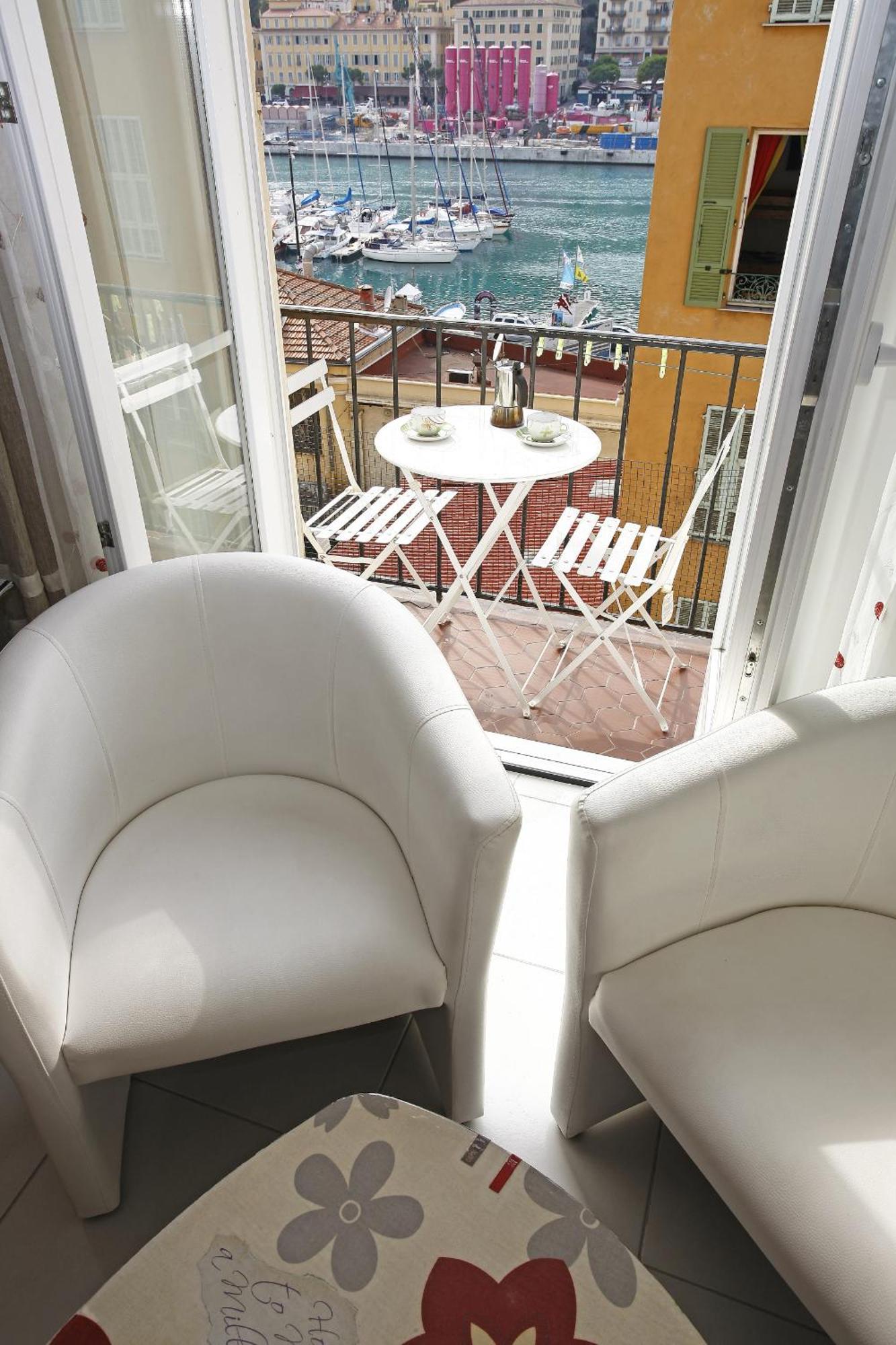 Aigue-Marine - Superbe Appartement Vue Mer 4 Personnes Au Port De Nice Buitenkant foto